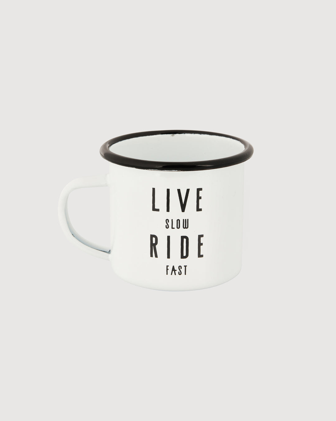 Cycling accesories live slow ride fast mug in white LSRF 2024