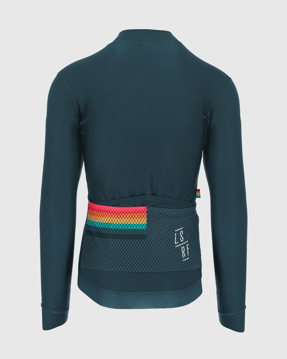 Winter cycling jersey mens in gray. Long Sleeve Jersey | LSRF | HMB light