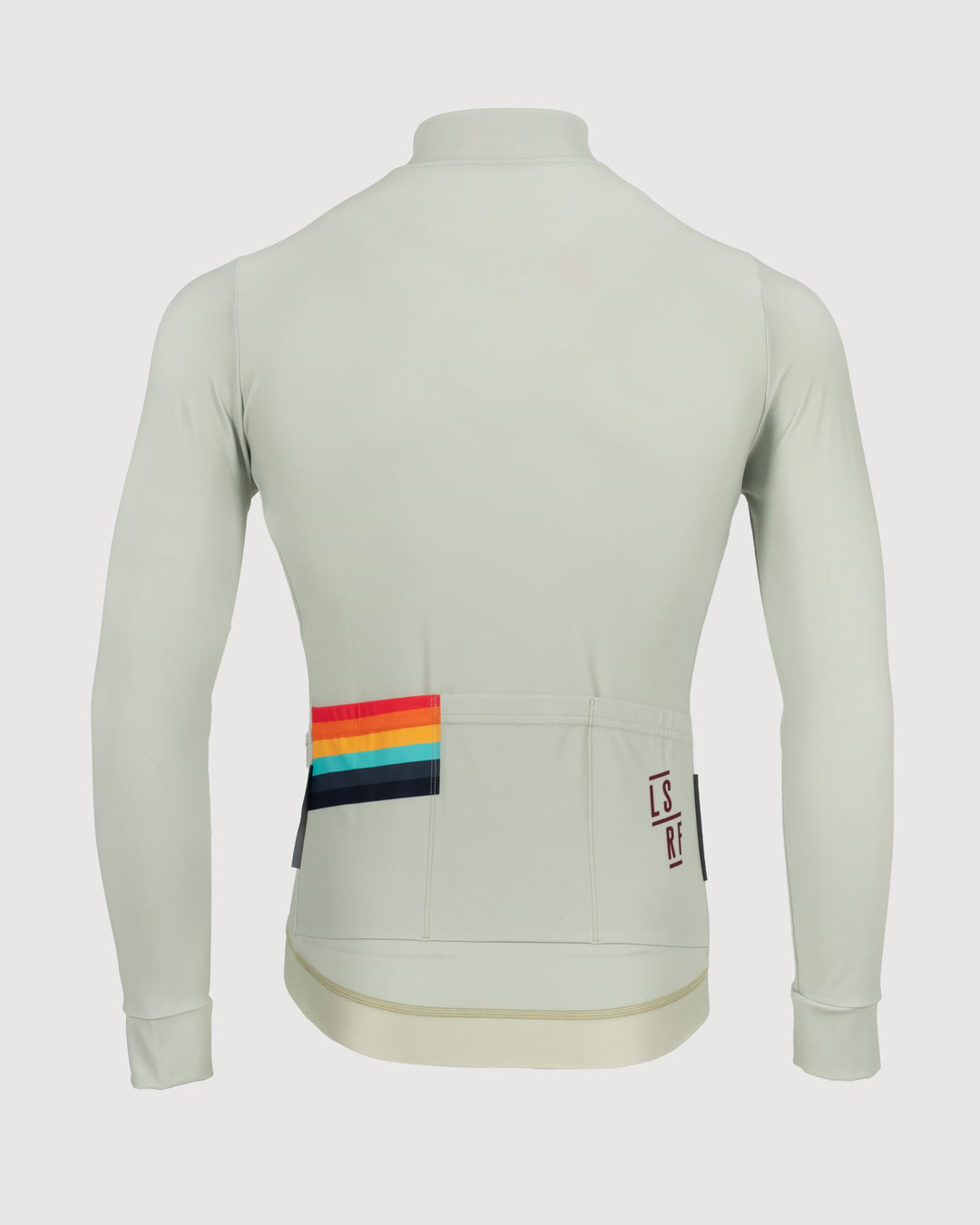 Winter cycling jersey mens in beige. Midweight Thermal LS Jersey | LSRF | Cleone