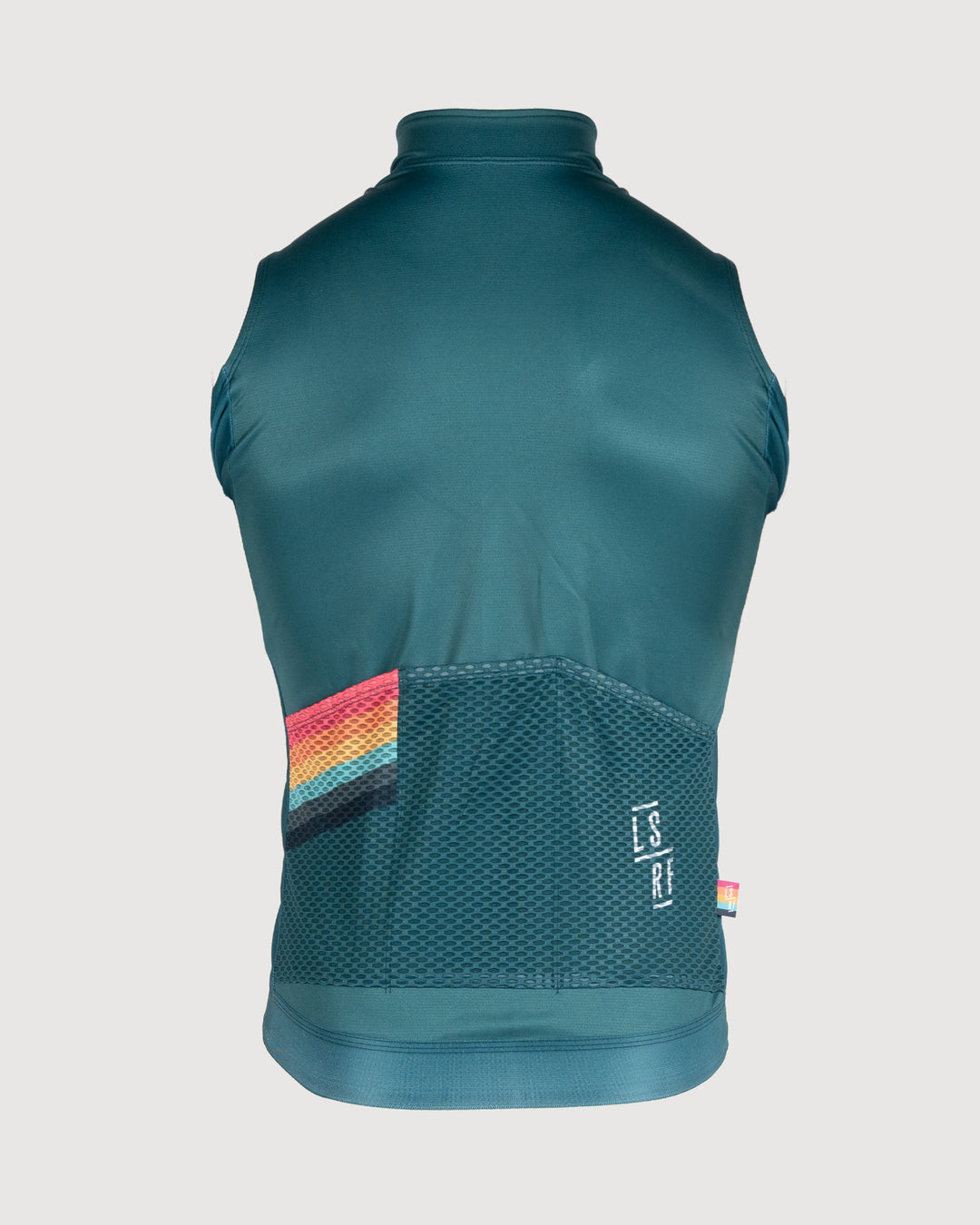 Winter cycling gillet men in green. Thermal Gilet | LSRF | Santa Cruz