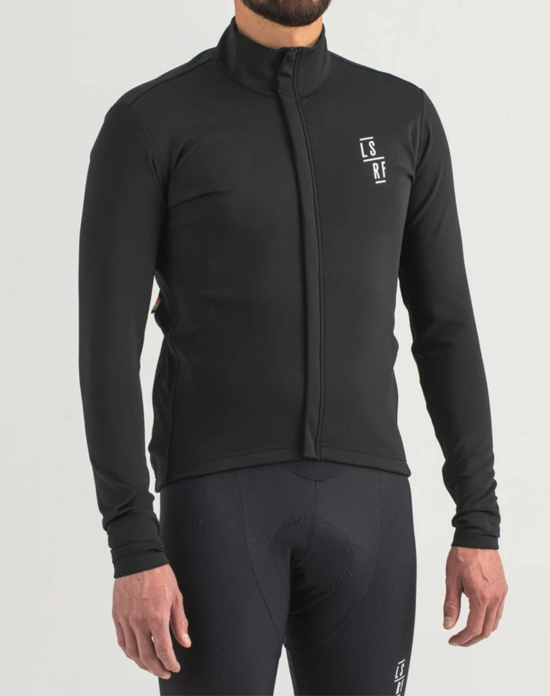 Cycling winter jacket in black 2024 LSRF