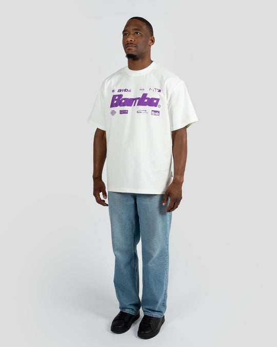- BOMBA T-shirt Logo Purple - LSRF