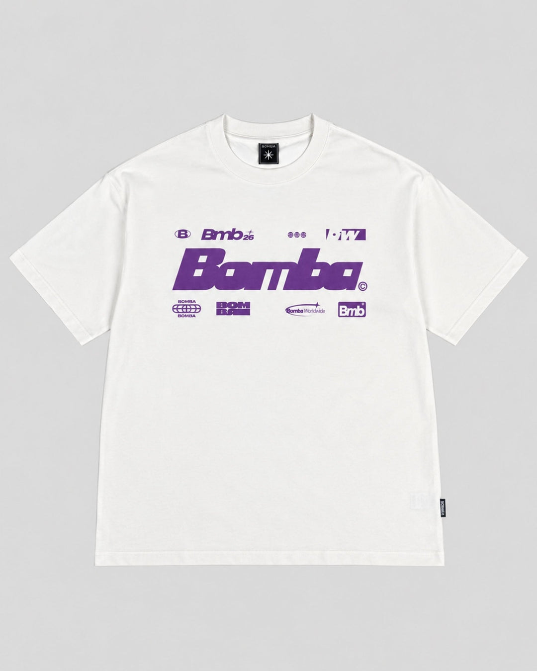 - BOMBA T-shirt Logo Purple - LSRF