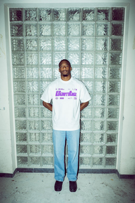 - BOMBA T-shirt Logo Purple - LSRF