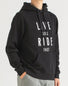 Mens Casual Clothing - Live Slow Ride Fast Hooded Sweatshirt - LSRF
