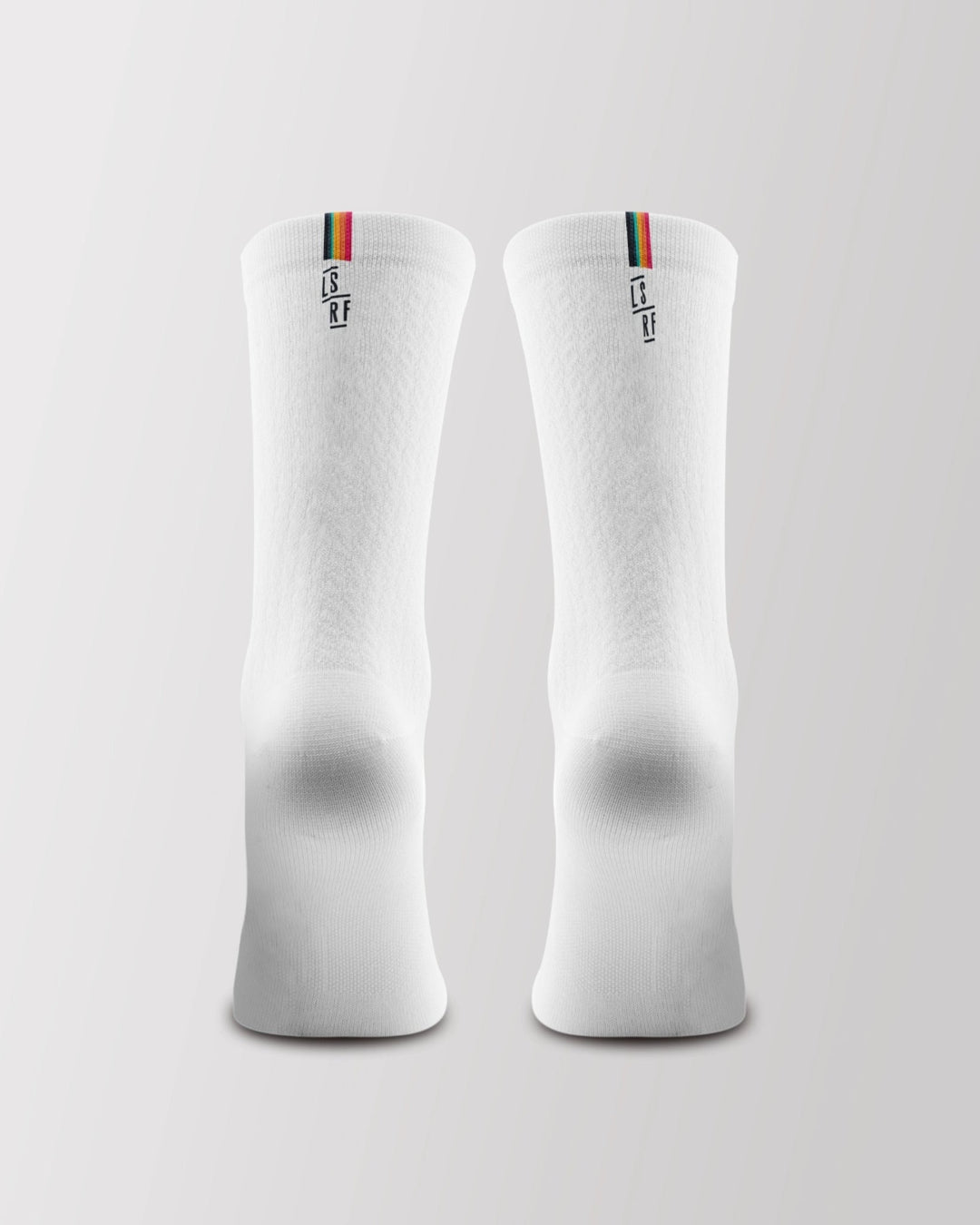 Cycling Socks - LSRF high performance socks white - color stripes - LSRF