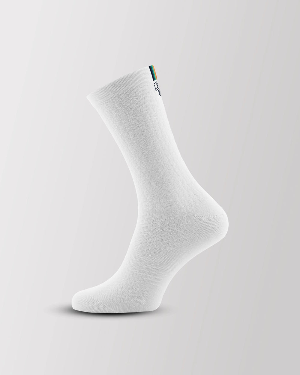 Cycling Socks - LSRF high performance socks white - color stripes - LSRF
