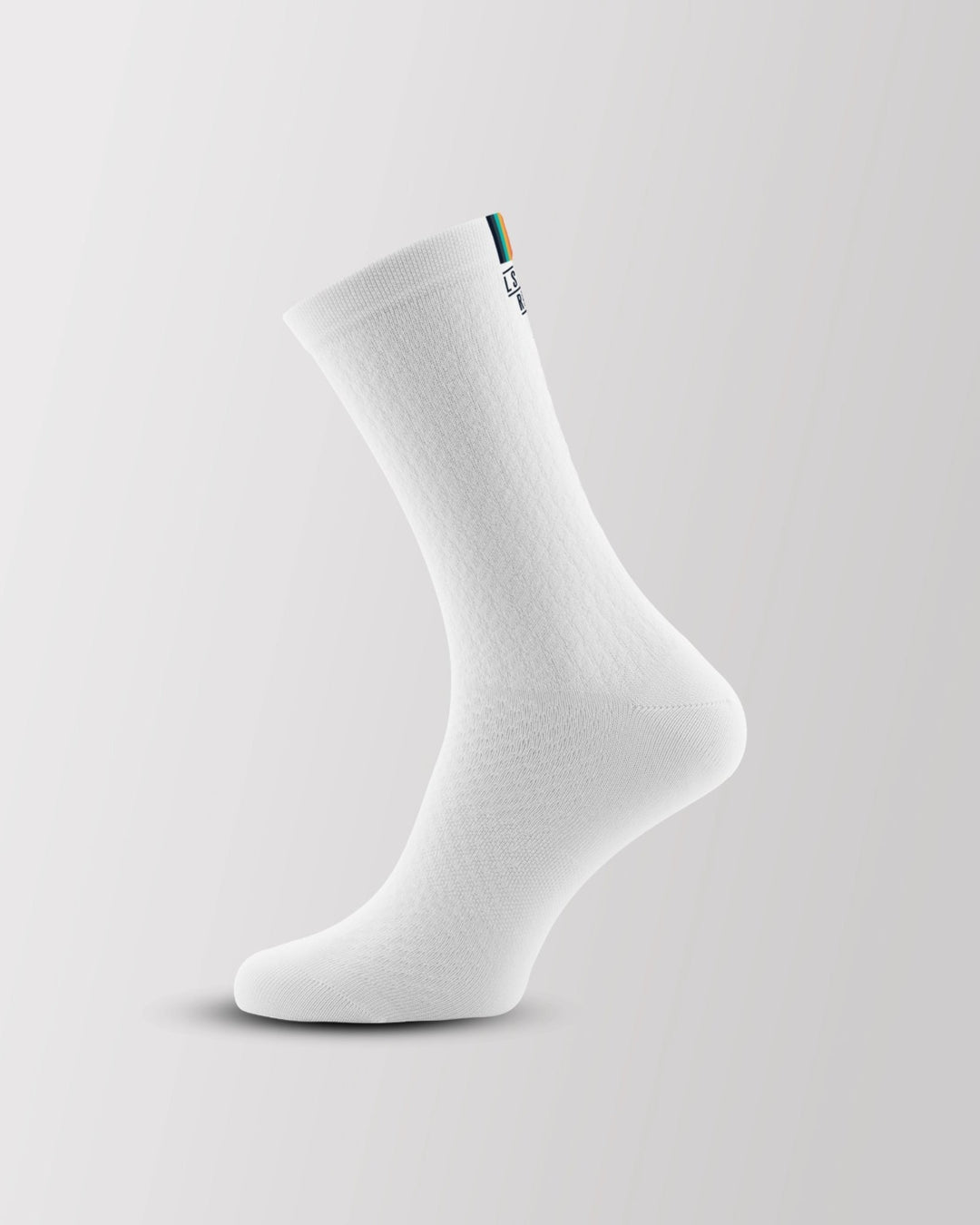 Cycling Socks - LSRF high performance socks white - color stripes - LSRF
