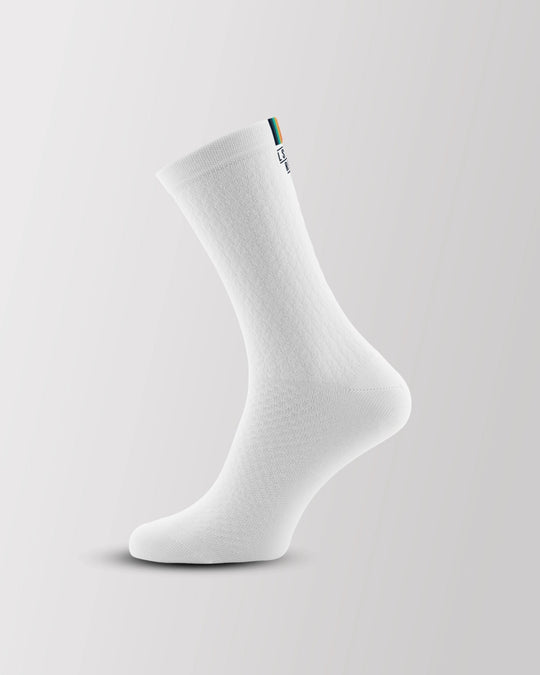 Cycling Socks - LSRF high performance socks white - color stripes - LSRF