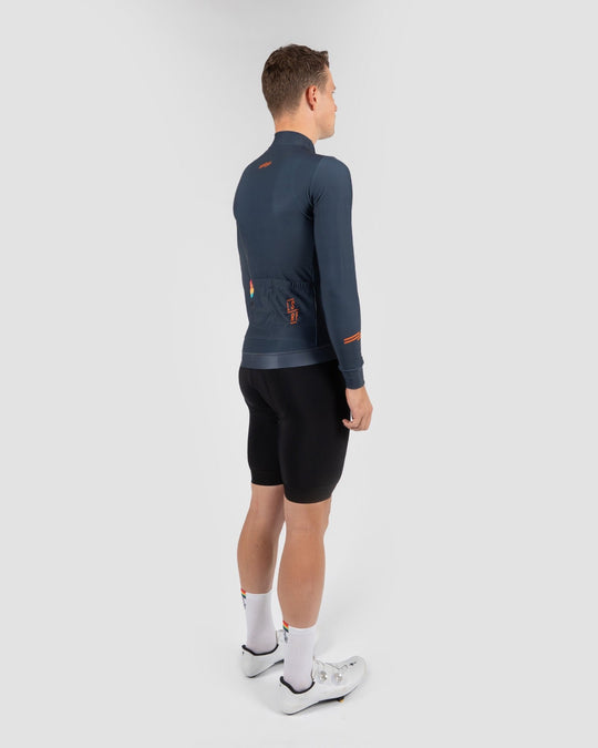 Cycling Race Collection - Midweight Thermal Jersey LS Emerald Hills - LSRF